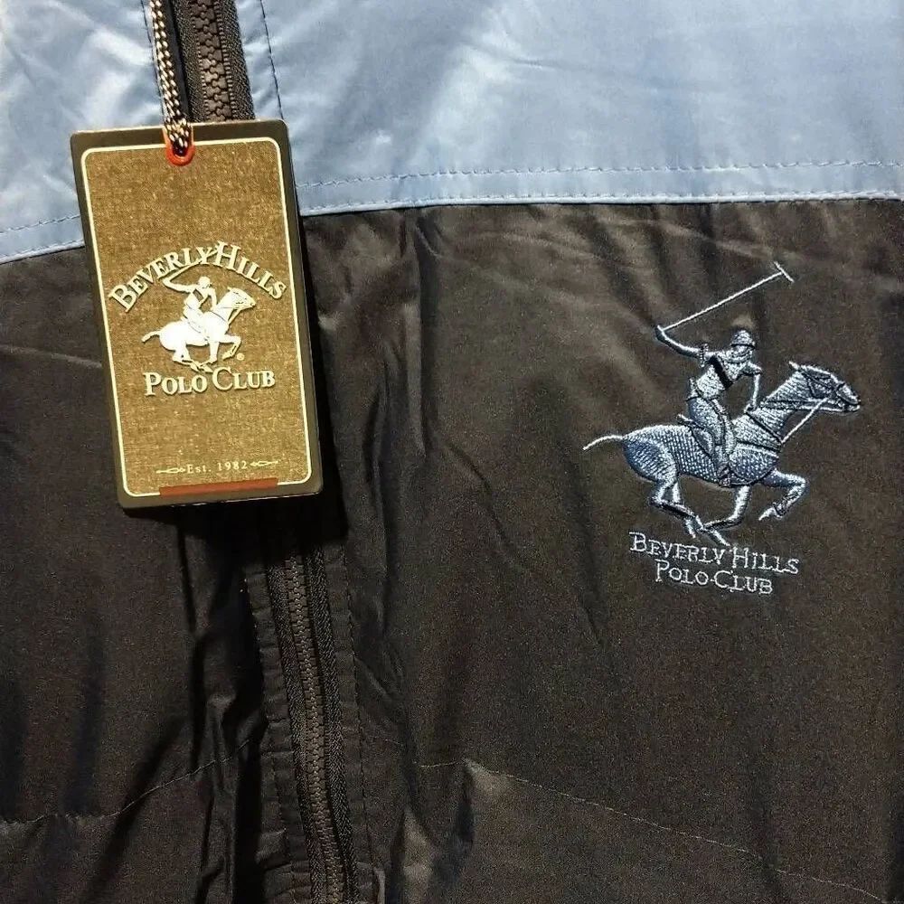 Beverly Hills Polo Club Puffer Jacket Men's XL Navy